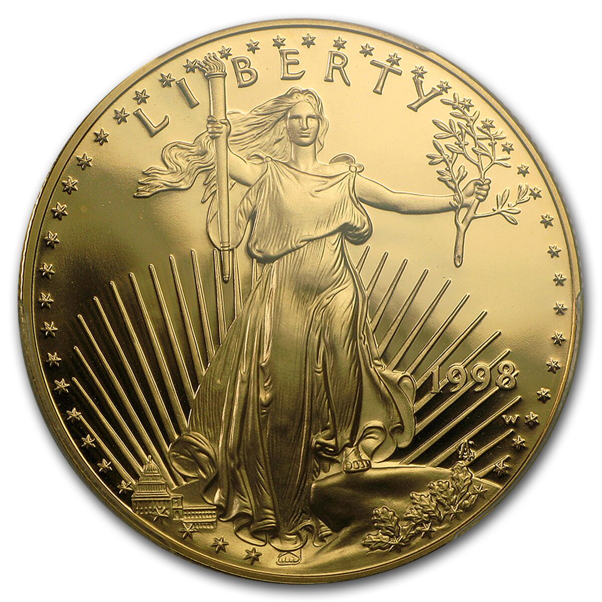 1998-W 1 oz Proof American Gold Eagle PR-69 DCAM PCGS