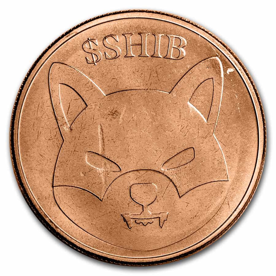 1 oz Copper Round - Shiba Inu
