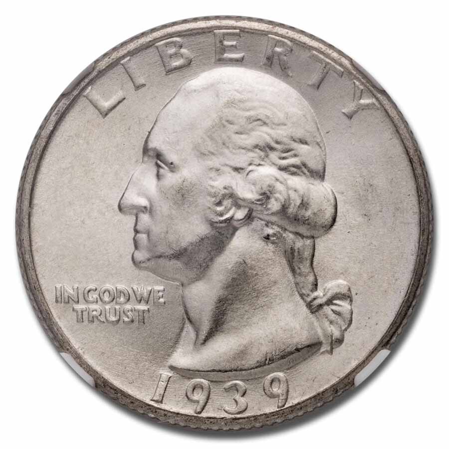 1939 Washington Quarter MS-67 NGC