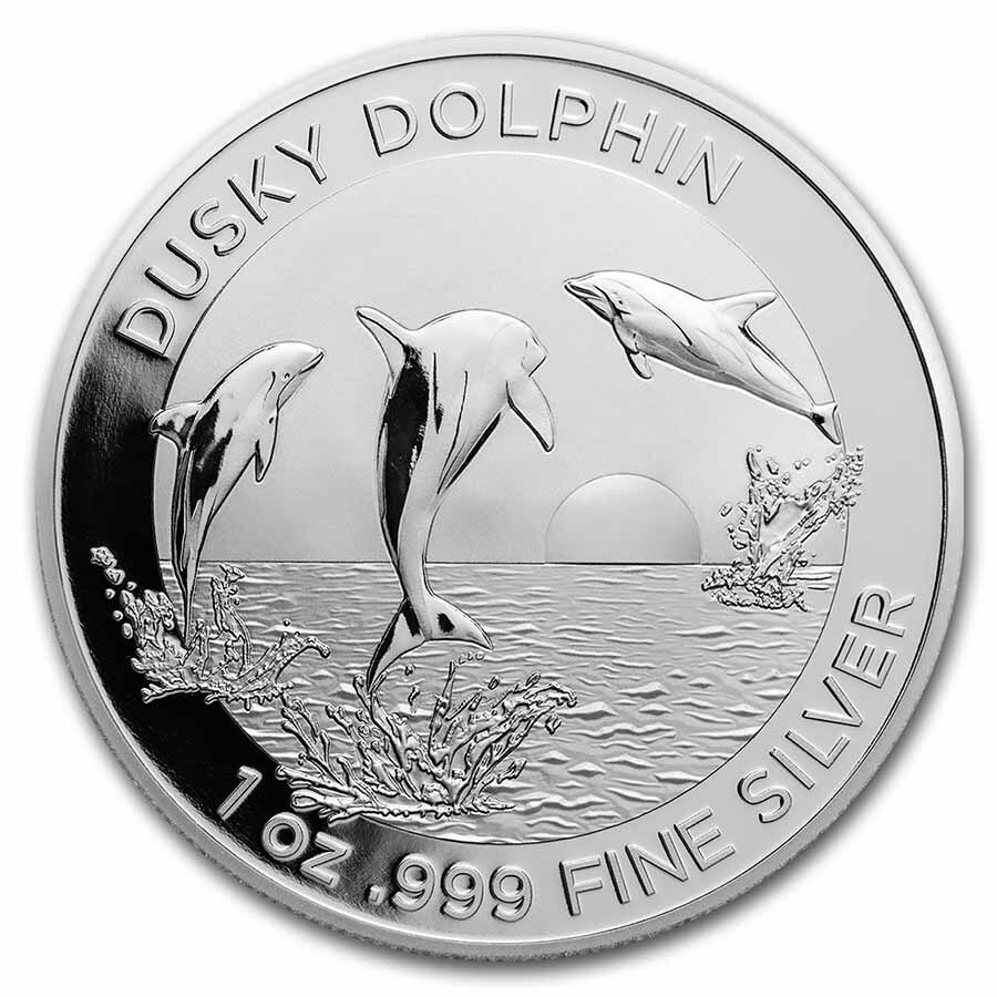 2022 AUS 1 oz Silver Dusky Dolphin MS-70 PCGS (First Day)