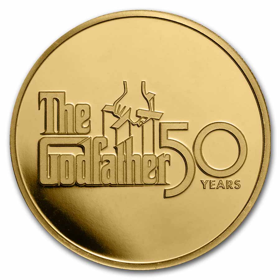 2022 Niue 1 oz Gold $250 Godfather 50th Anniversary (Box & COA)