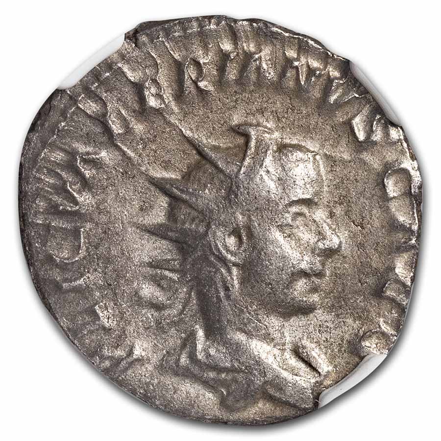 Roman Empire AR Double Denarius Volusian (251-253 AD) Ch VF NGC