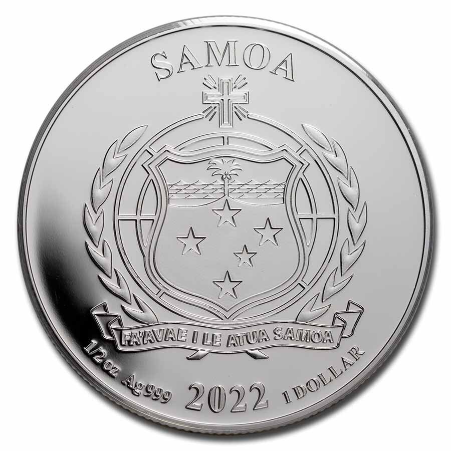 2022 Samoa 1/2 oz Silver Justice League: Superman