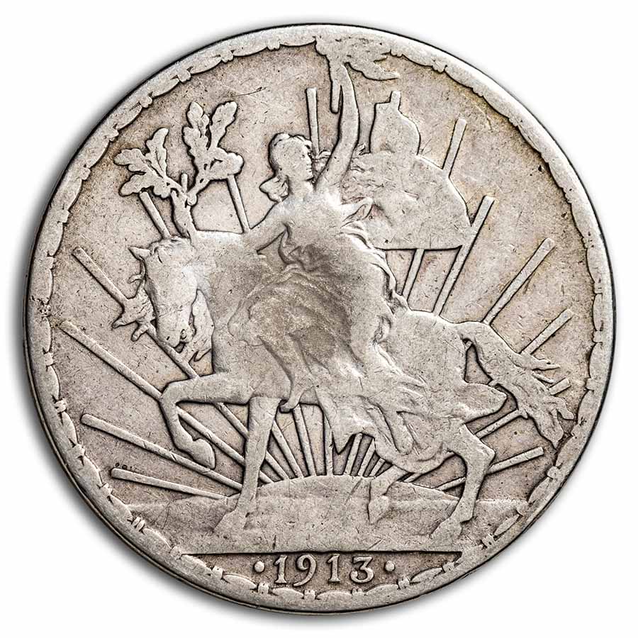 1913 Mexico Silver Peso Caballito VF