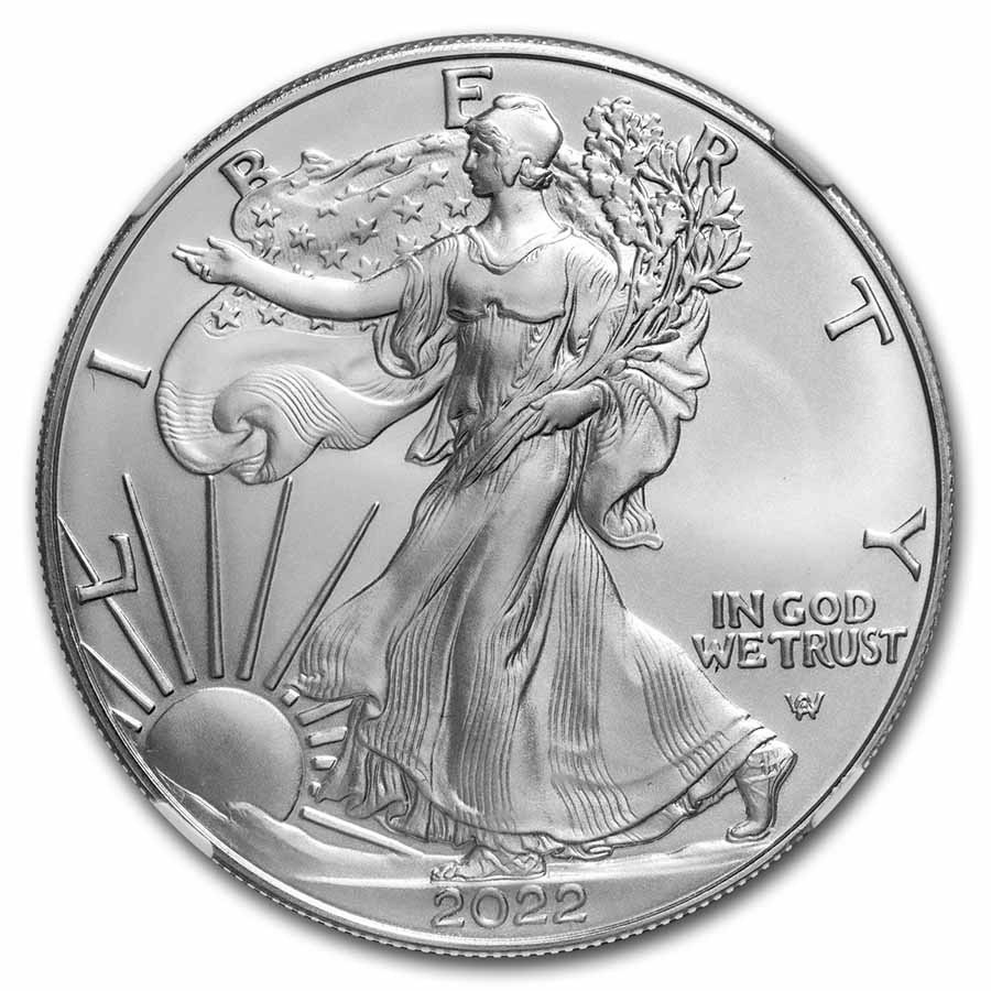 2022-(W) American Silver Eagle MS-69 NGC (Brown Label)