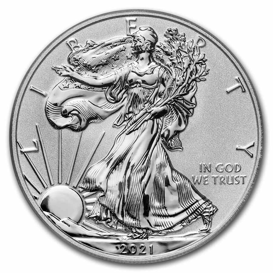 2021-W Silver Eagle (T1) Rev Proof PR-70 PCGS (FS®, Designer)