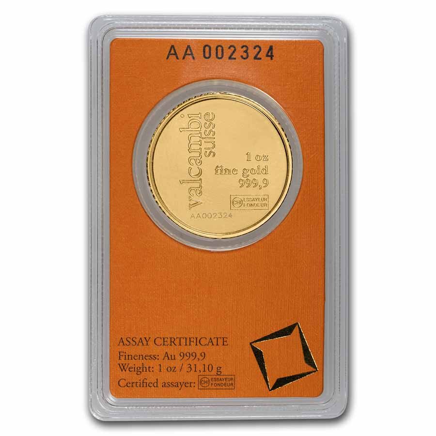 1 oz Gold Round - Valcambi (In Assay)