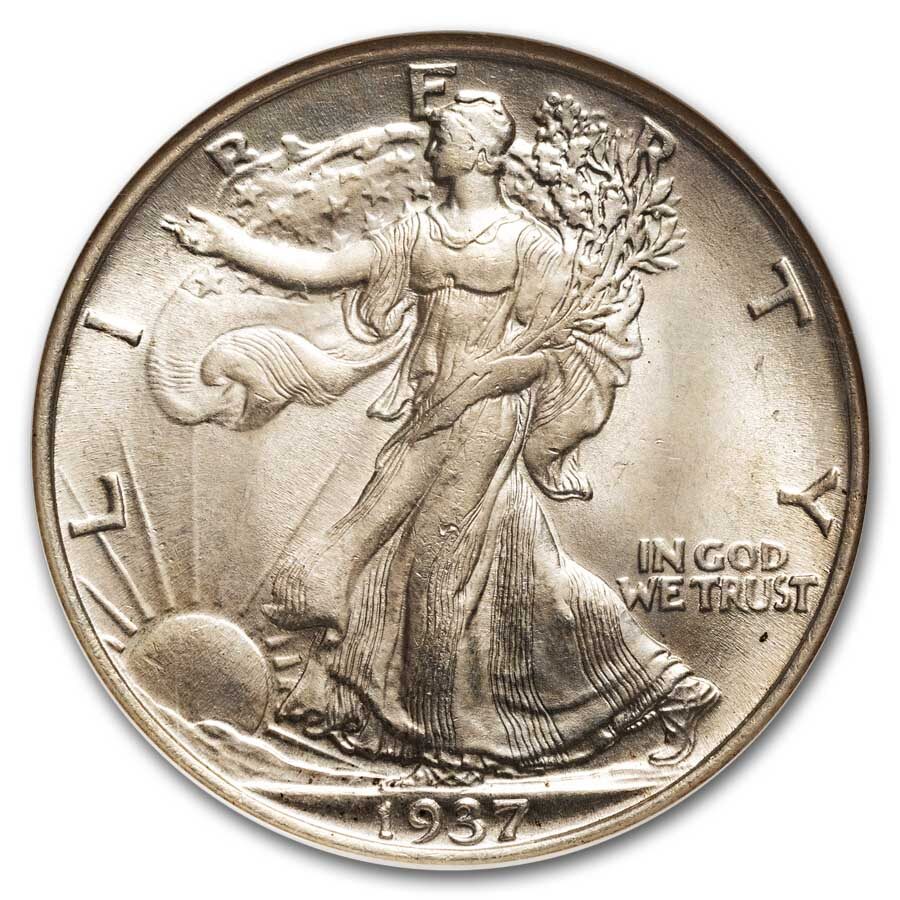 1937 Walking Liberty Half Dollar MS-63 NGC