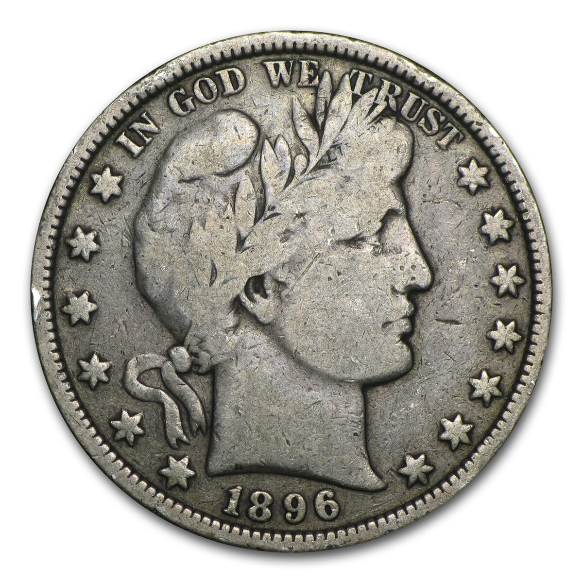 1896 Barber Half Dollar Fine