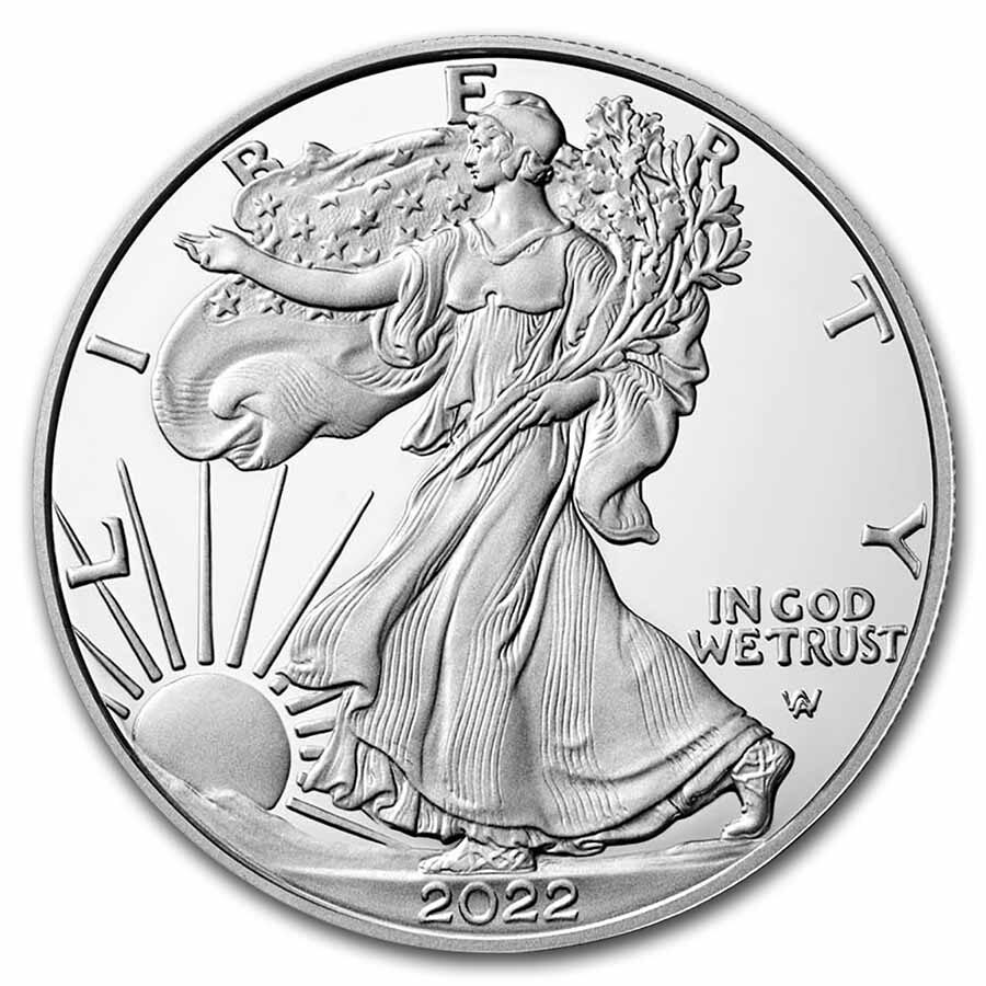 2022-W 1 oz Proof Silver Eagle PF-70 NGC (First Day of Issue)