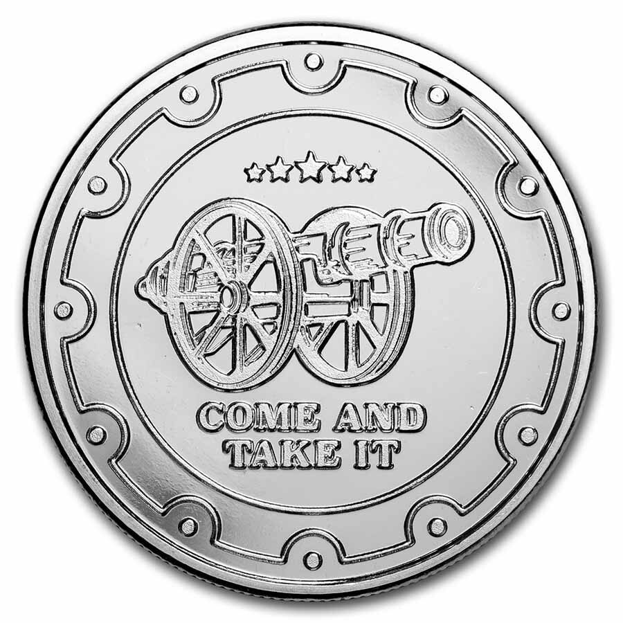 1 oz Silver Round - Second Amendment | "Come and Take It" Cannon