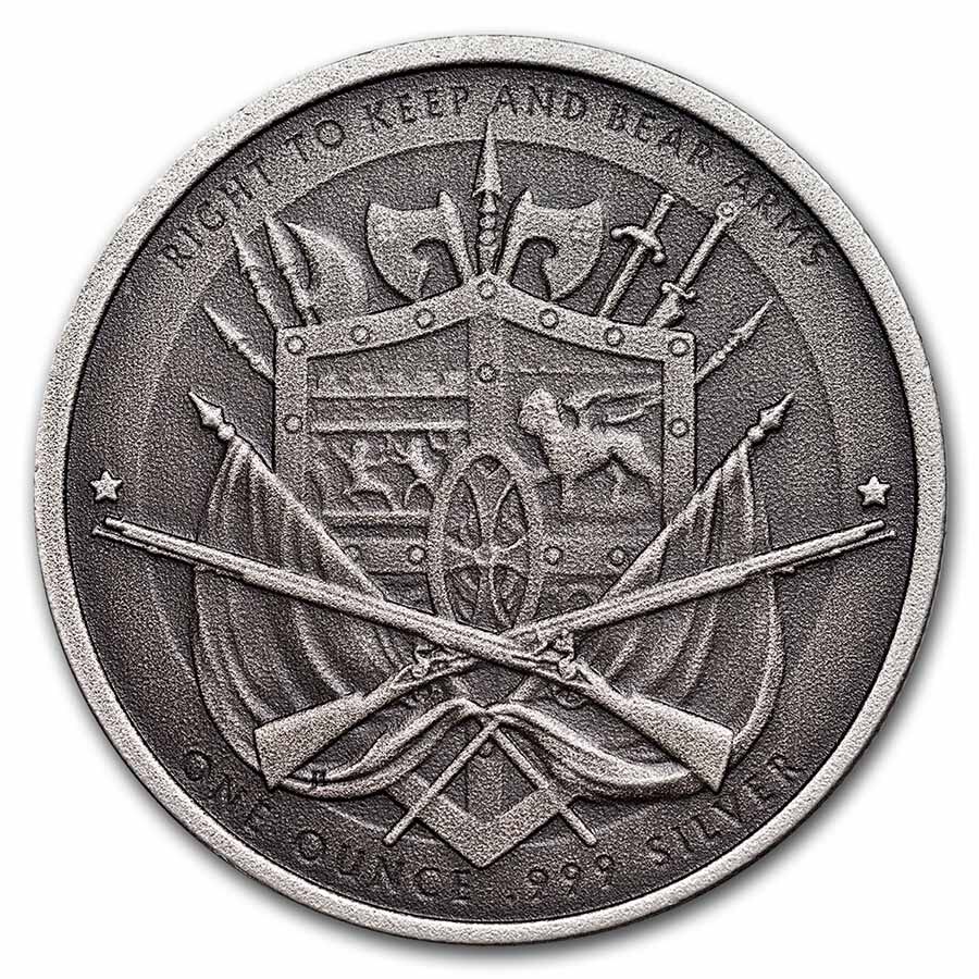1 oz Ag - Founder of Liberty: Cicero | Keep & Bear Arms (Antique)