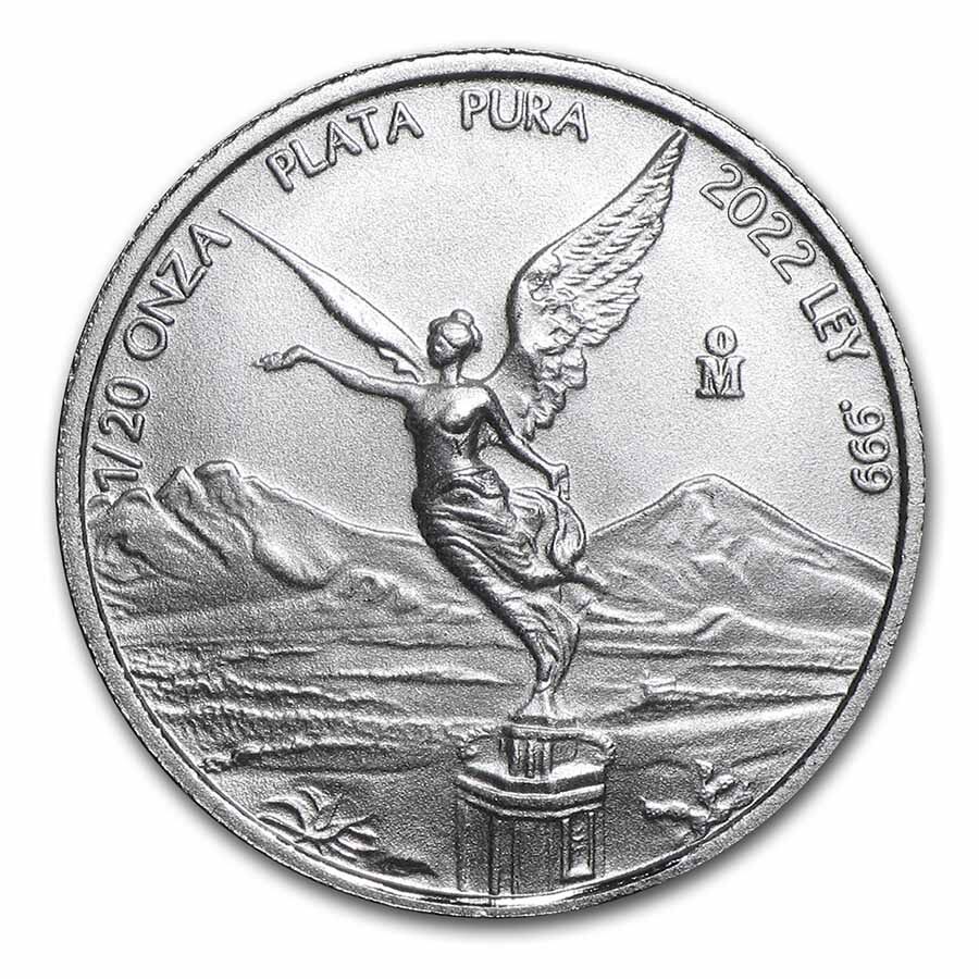 2022 Mexico 1/20 oz Silver Libertad BU