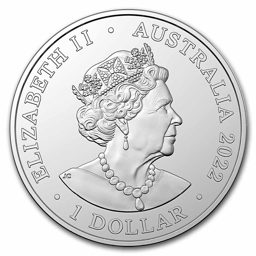 2022 Australia 1 oz Silver $1 Australian Zoo:Sumatran Elephant BU