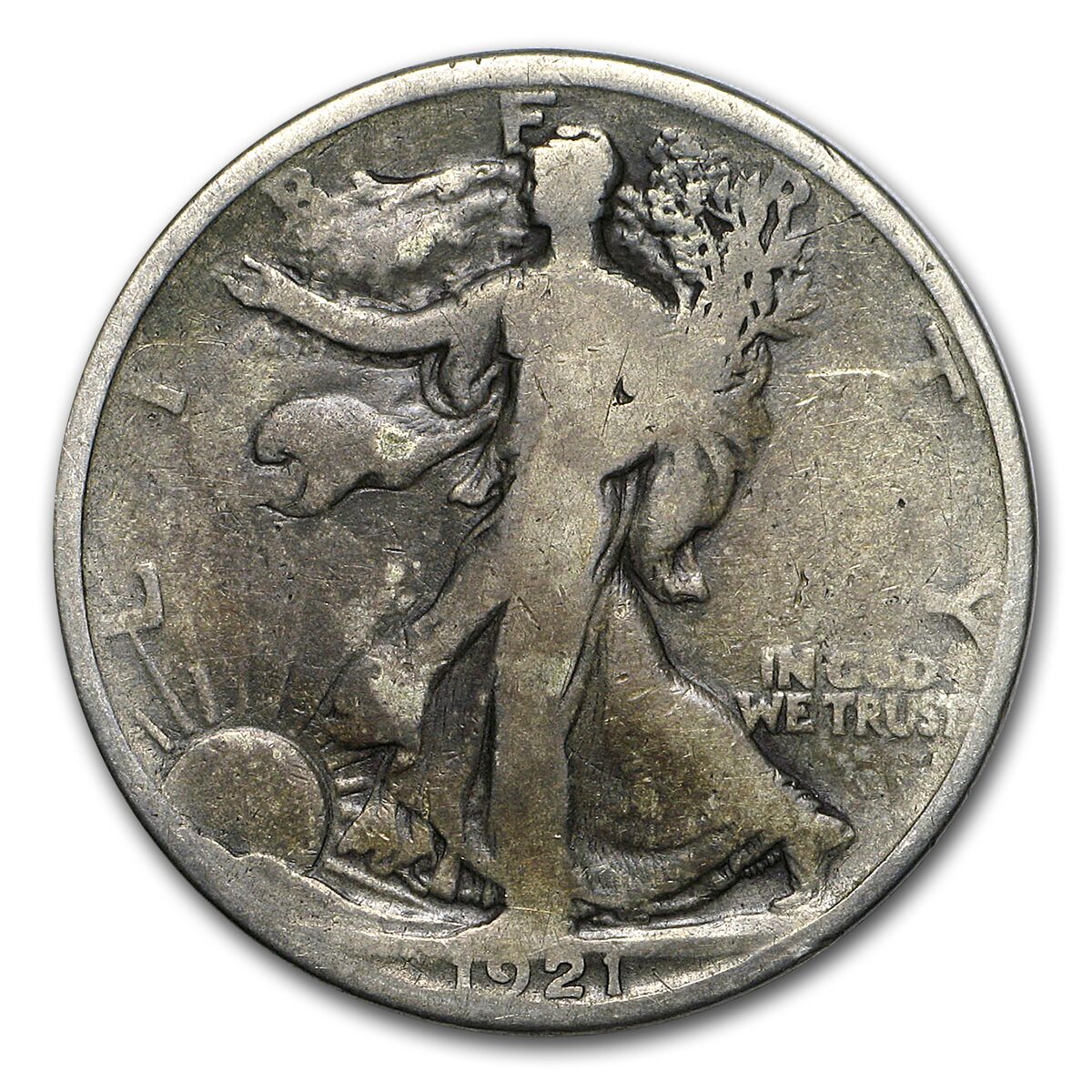 1921 Walking Liberty Half Dollar Good