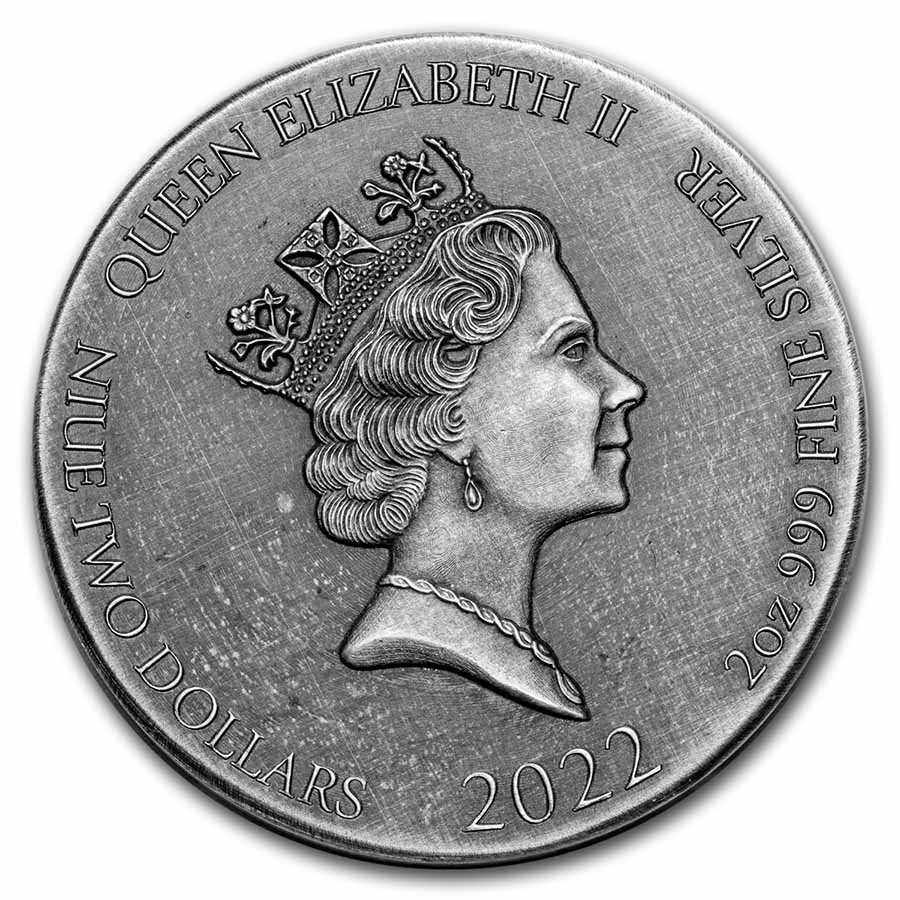 2022 2 oz Silver Coin - Biblical Series (The Dead Christ)