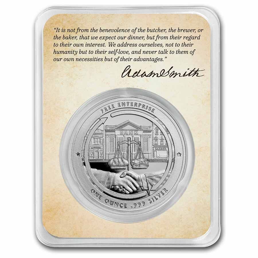 1 oz Silver TEP - Founders of Liberty: A. Smith | Free Enterprise
