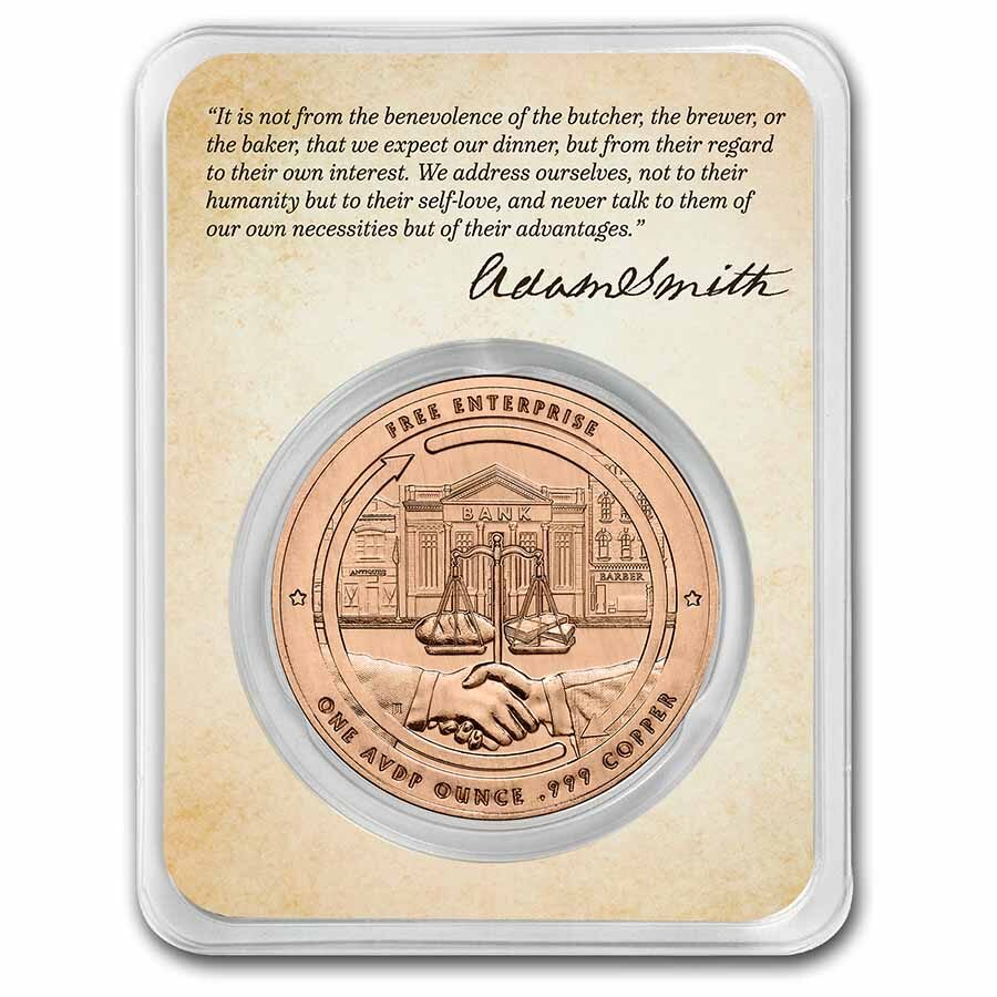 1 oz Cu in TEP - Founders of Liberty: A. Smith | Free Enterprise