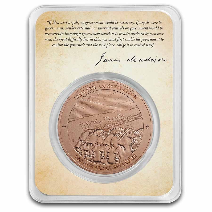 1 oz Copper in TEP - Founders: Madison | A Written Constitution