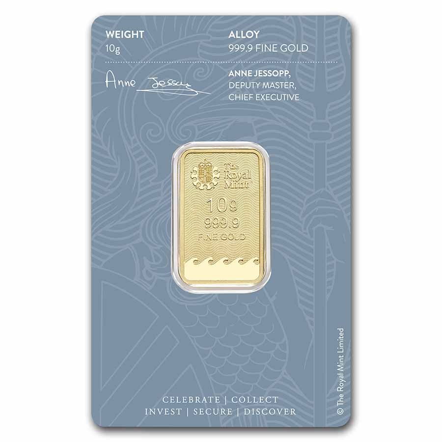 10 gram Gold Bar - The Royal Mint Britannia