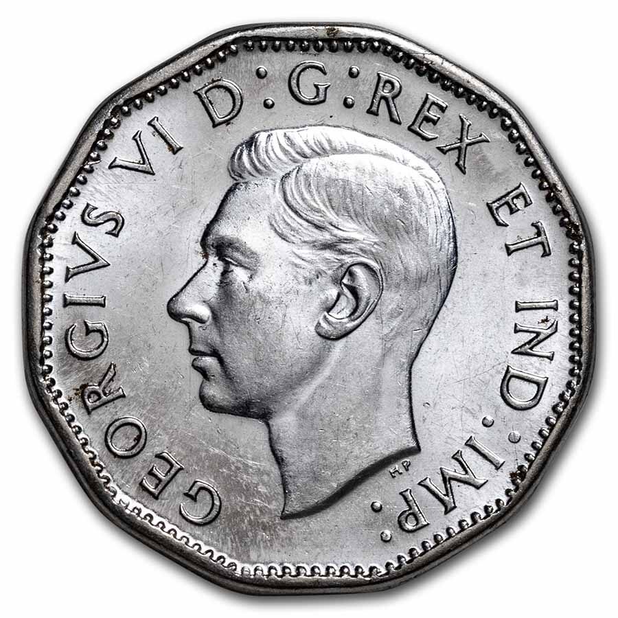 1945 Canada Steel "Victory" 5 Cents BU