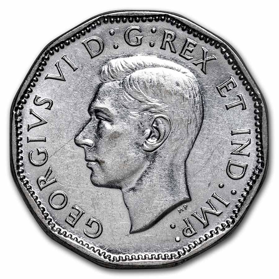 1944 Canada Steel "Victory" 5 Cents AU