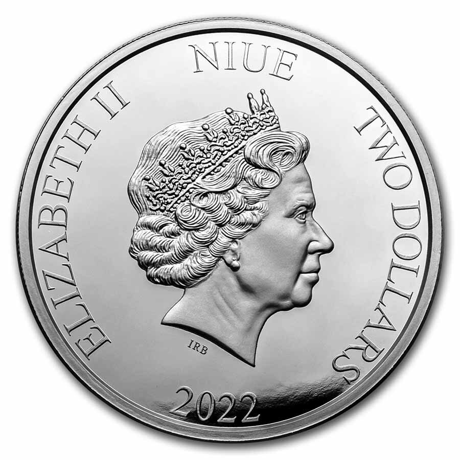 2022 Niue 1 oz Ag $2 Star Wars: The Bad Batch - Hunter