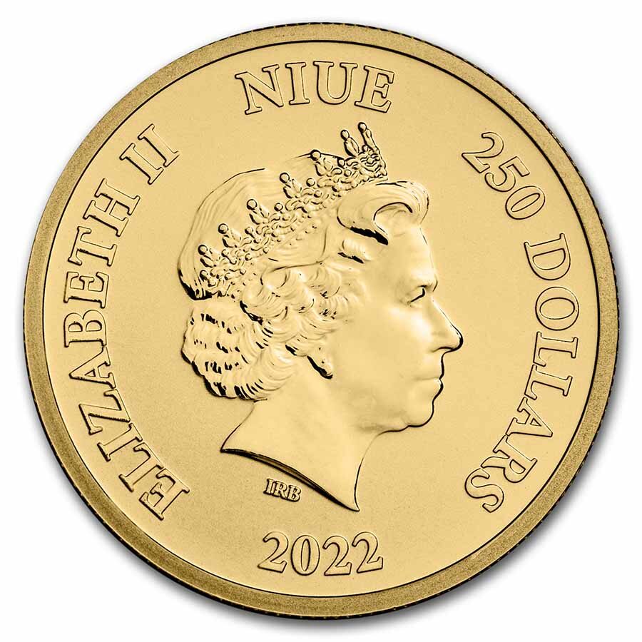 2022 Niue 1 oz Gold $250 DC Comics Justice League: The Flash