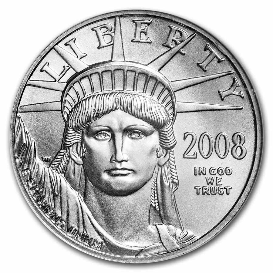 2008 1/2 oz American Platinum Eagle MS-69 NGC