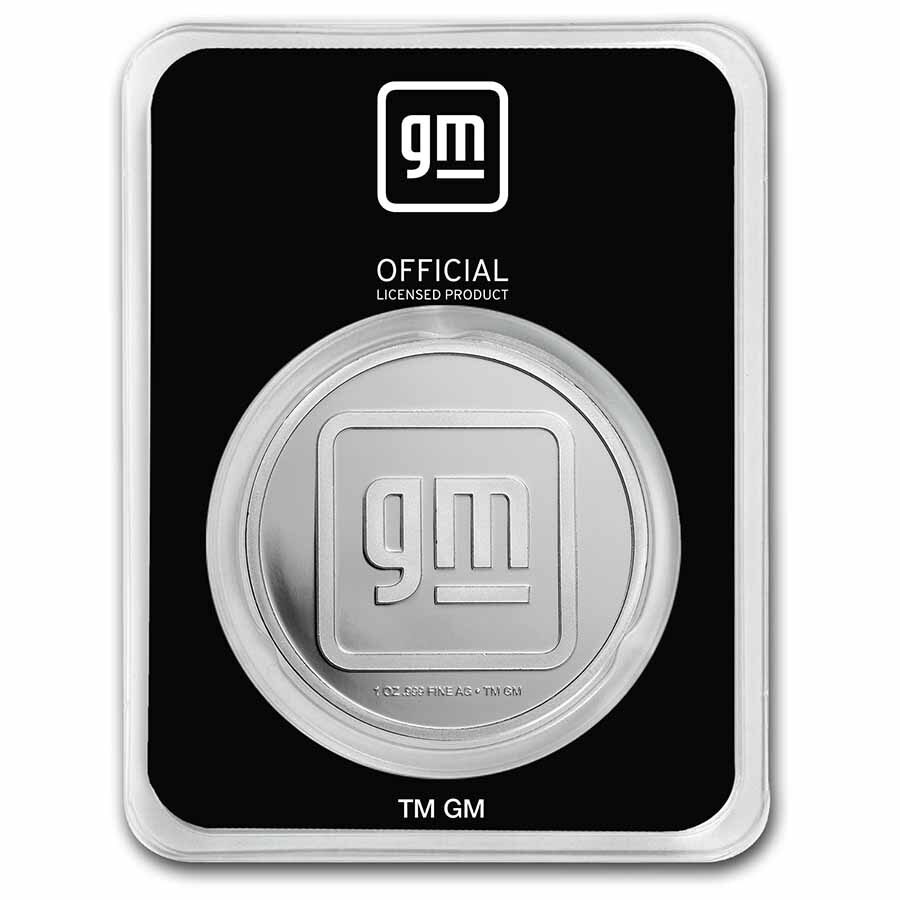 General Motors Modern Logo (2021-Present) 1 oz Silver w/ TEP