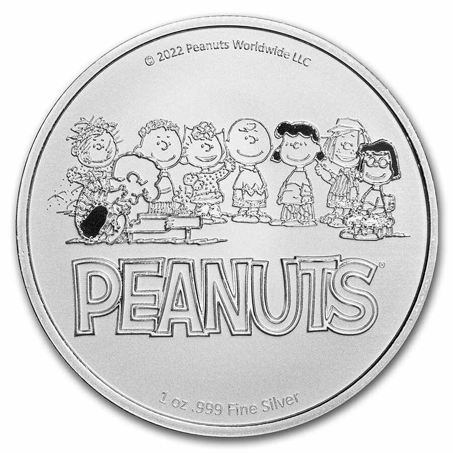 Peanuts® Lucy Pulls the Football 1 oz Silver Round