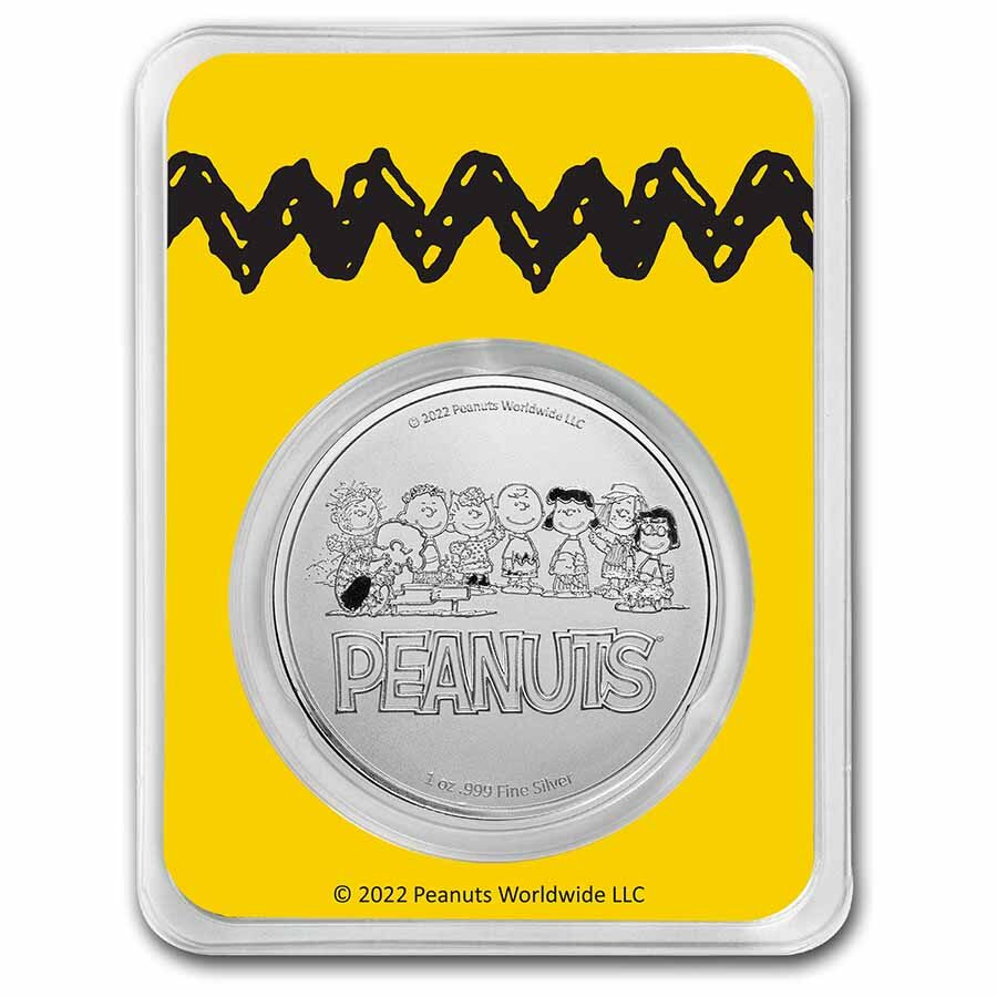 Peanuts® Lucy Pulls the Football 1 oz Silver in TEP