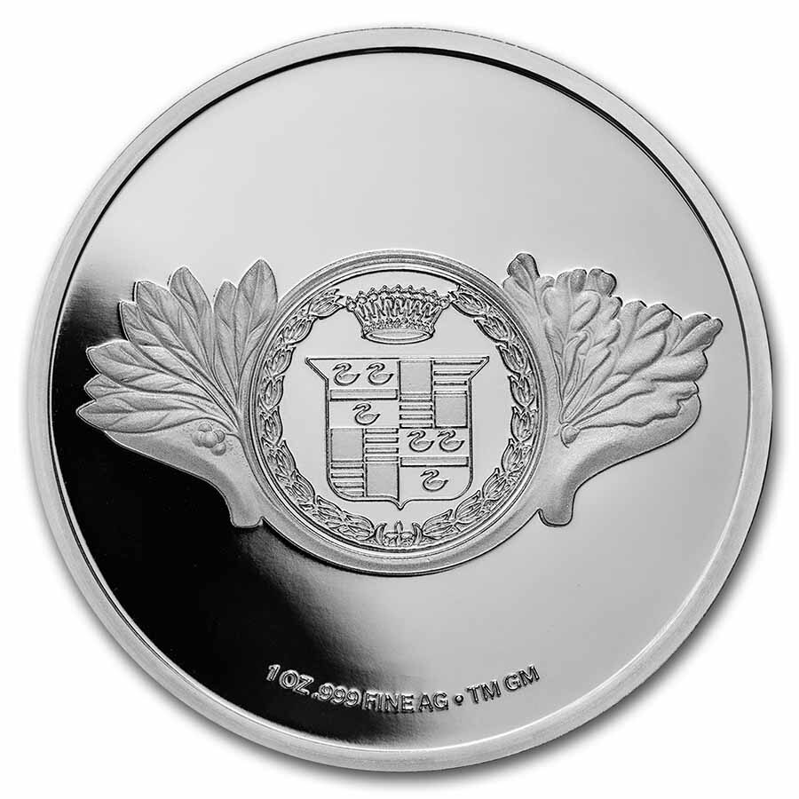 Cadillac "Standard Of The World" Logo (1914) 1 oz Silver