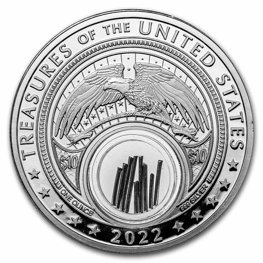 2022 1 oz Silver Treasures of the U.S. Missouri Lead (Colorized)