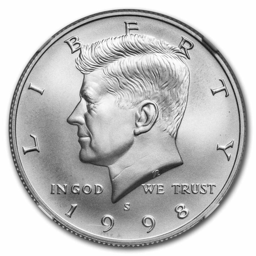 1998-S Silver Kennedy Half Dollar Matte SP-70 NGC