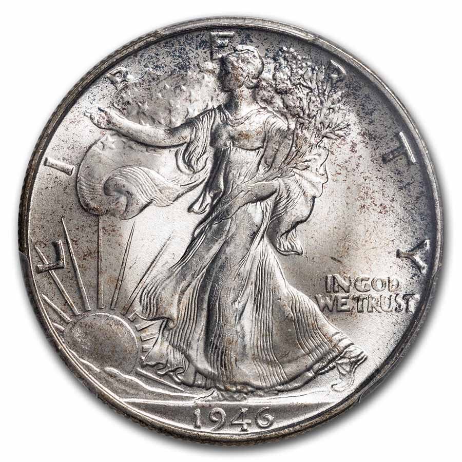 1946-S Walking Liberty Half Dollar MS-64+ PCGS
