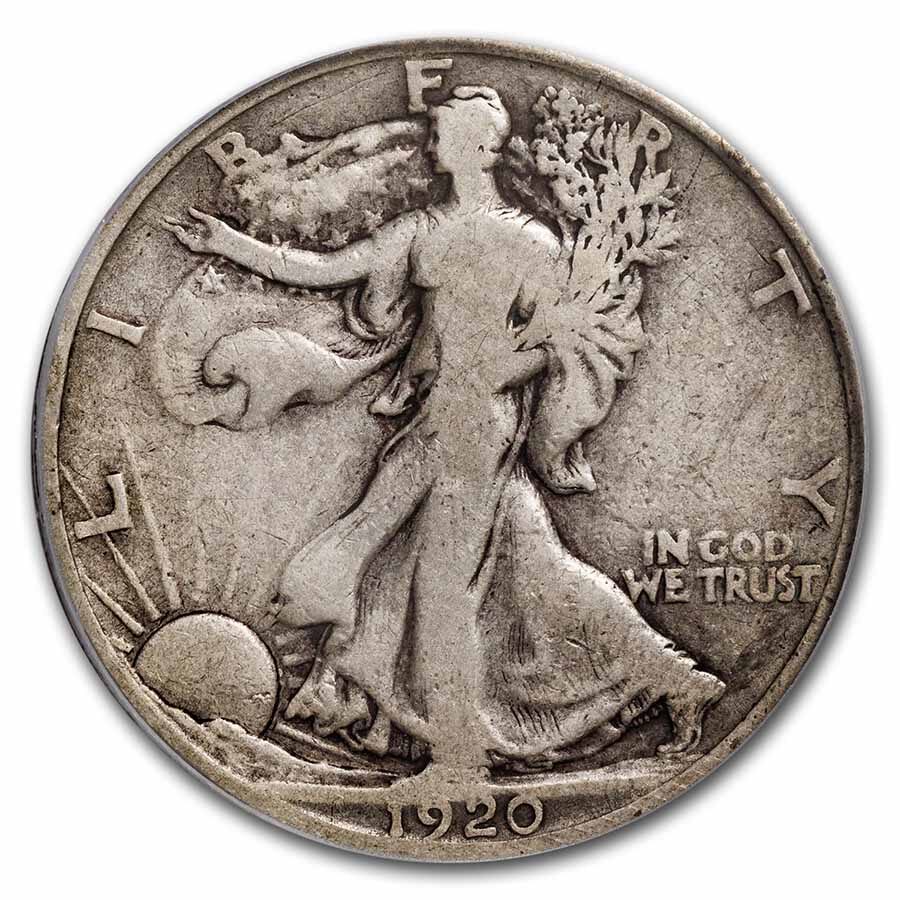 1920-D Walking Liberty Half Dollar VG-10 PCGS