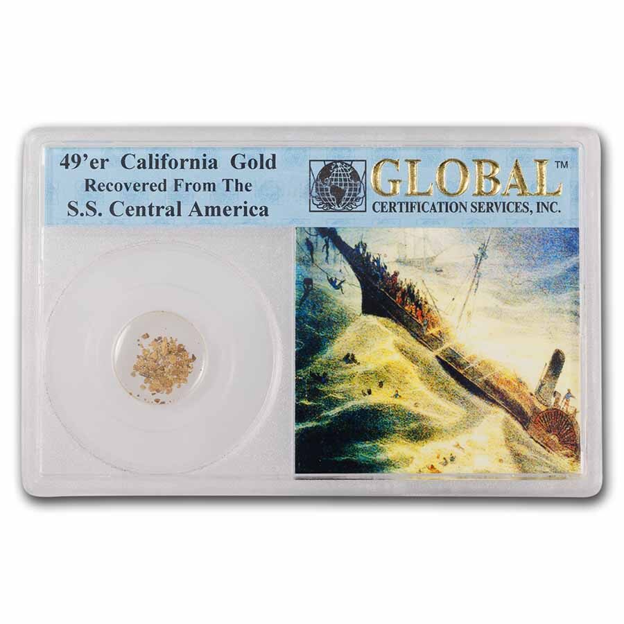 1857 S.S. Central America California 49'er Gold Rush Dust