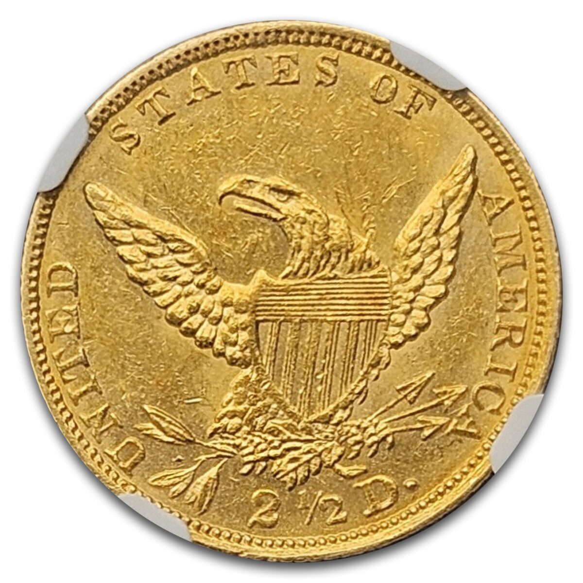 1836 $2.50 Classic Head Gold Quarter Eagle MS-62 NGC