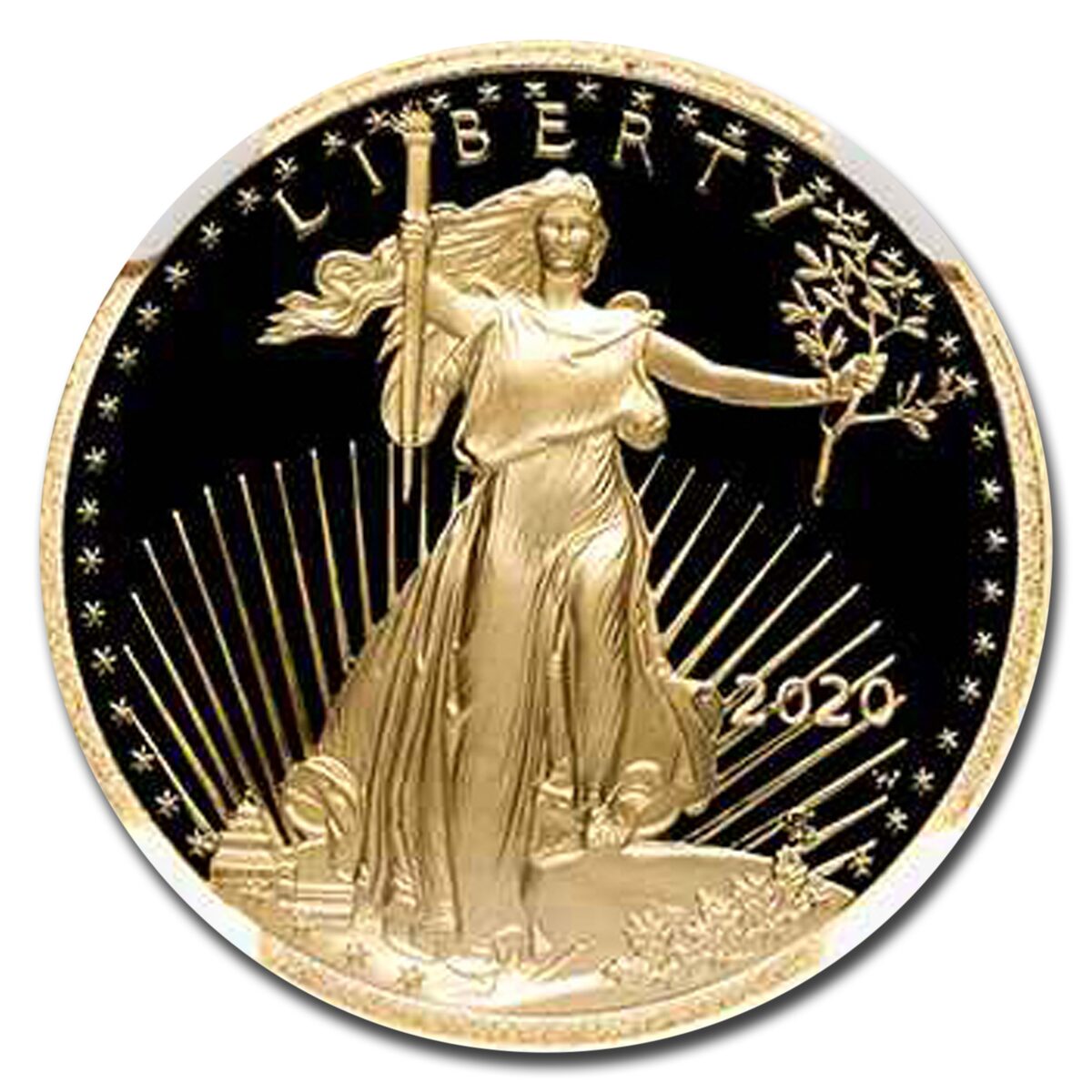 2020-W 1/4 oz Proof Gold Eagle PF-70 UCAM NGC