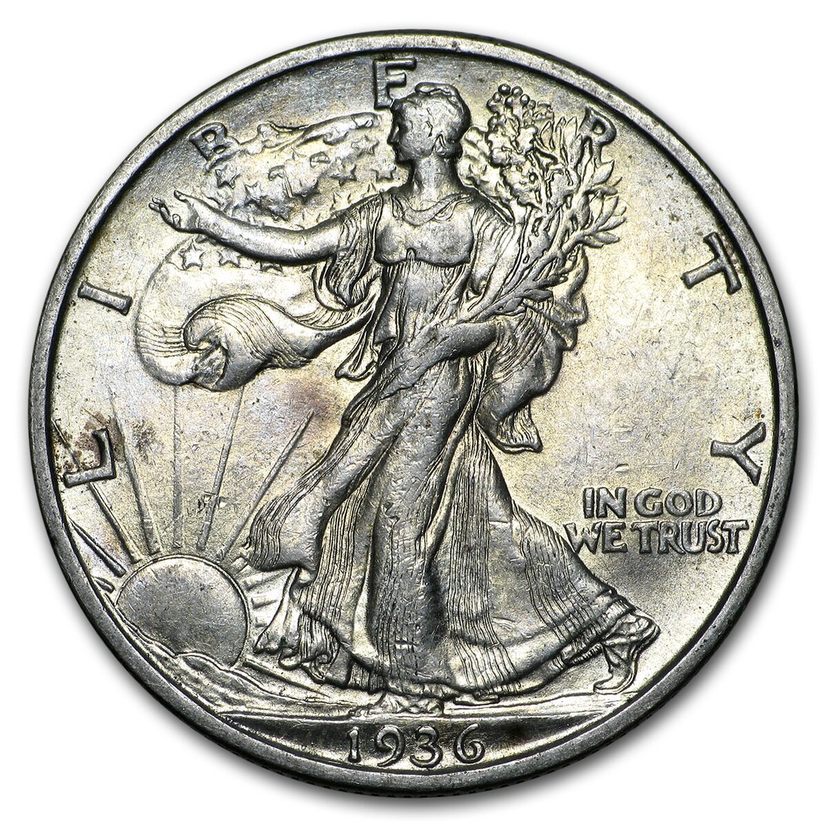 1936-S Walking Liberty Half Dollar AU