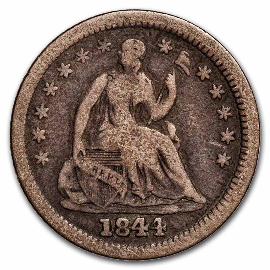 1844 Liberty Seated Half Dime Fine