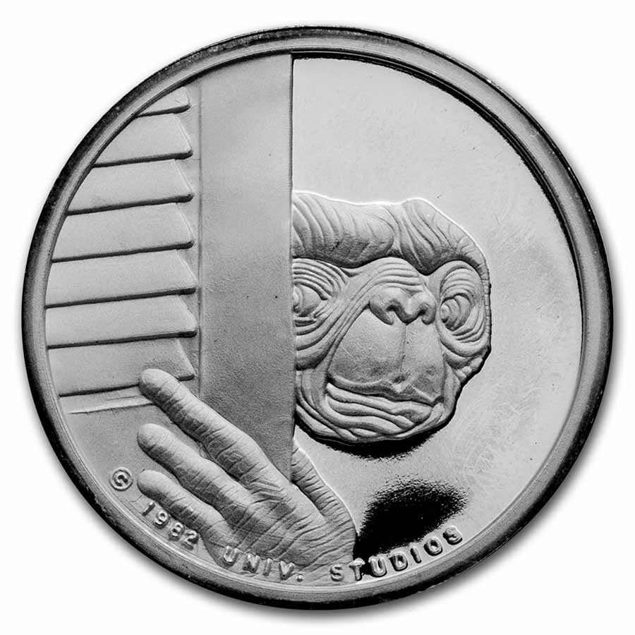 1 oz Silver Round - 1982 E.T. Extra Terrestrial (4-Pc, Box & COA)