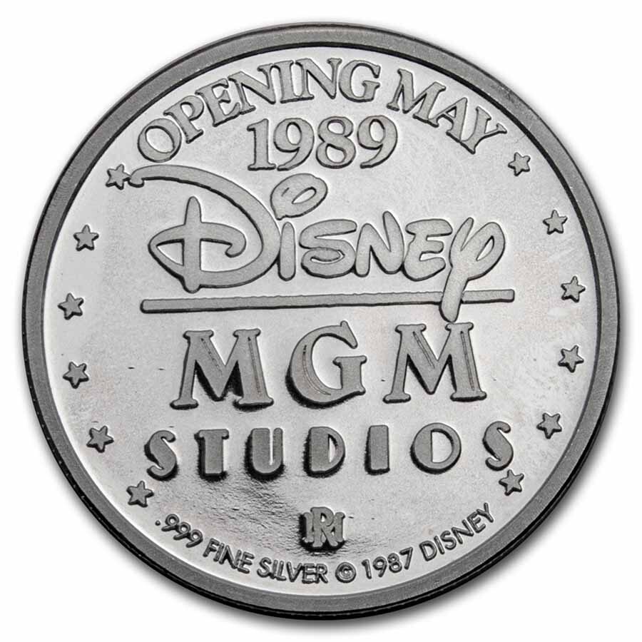 1 oz Silver Round - Disney MGM Studios Park Exclusive (Box & COA)