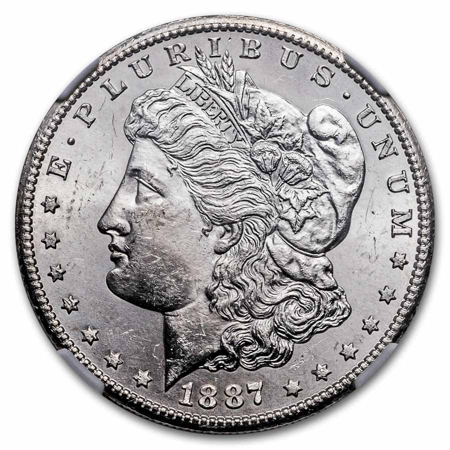 1887-S Morgan Dollar MS-63 NGC