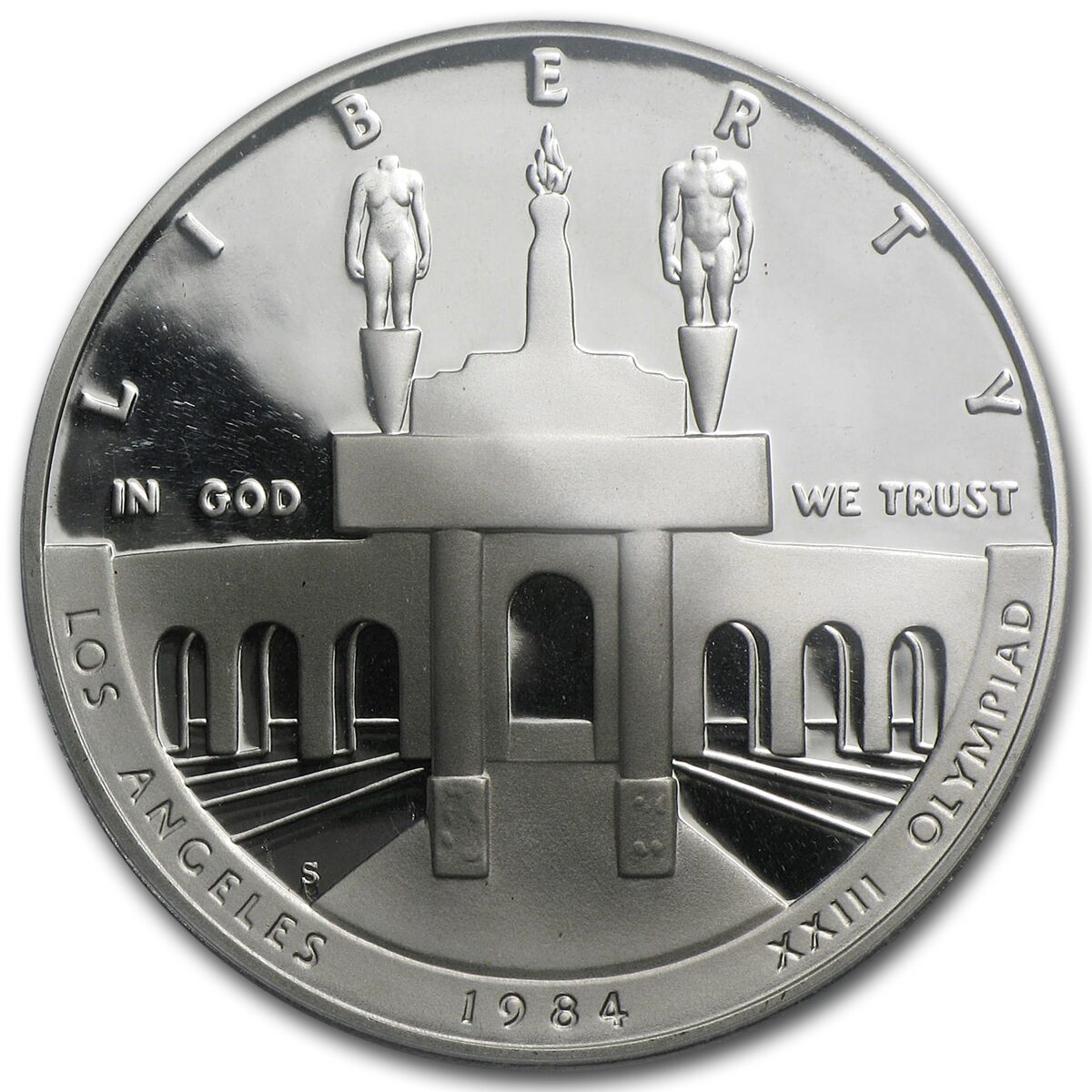 1984-S Olympic $1 Silver Commem PR-69 PCGS