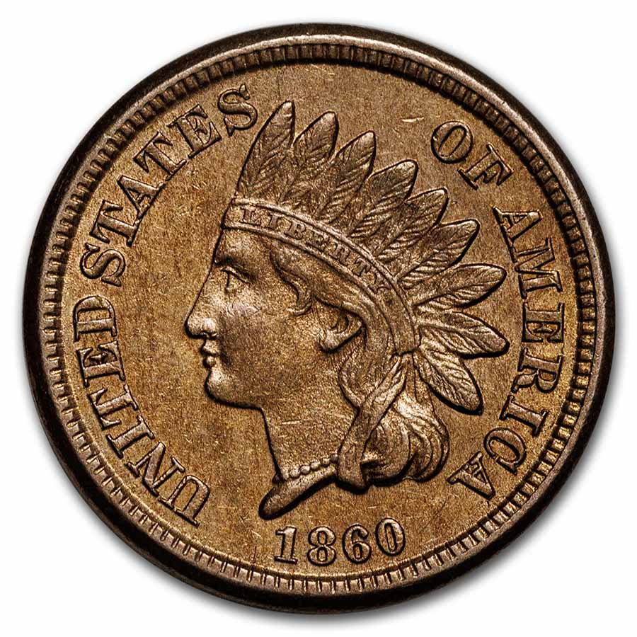 1860 Indian Head Cent BU