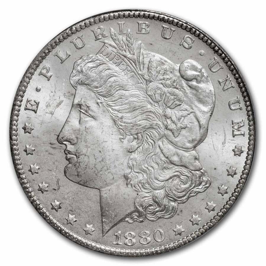 1880-CC Morgan Dollar MS-64 PCGS (8/Low 7)
