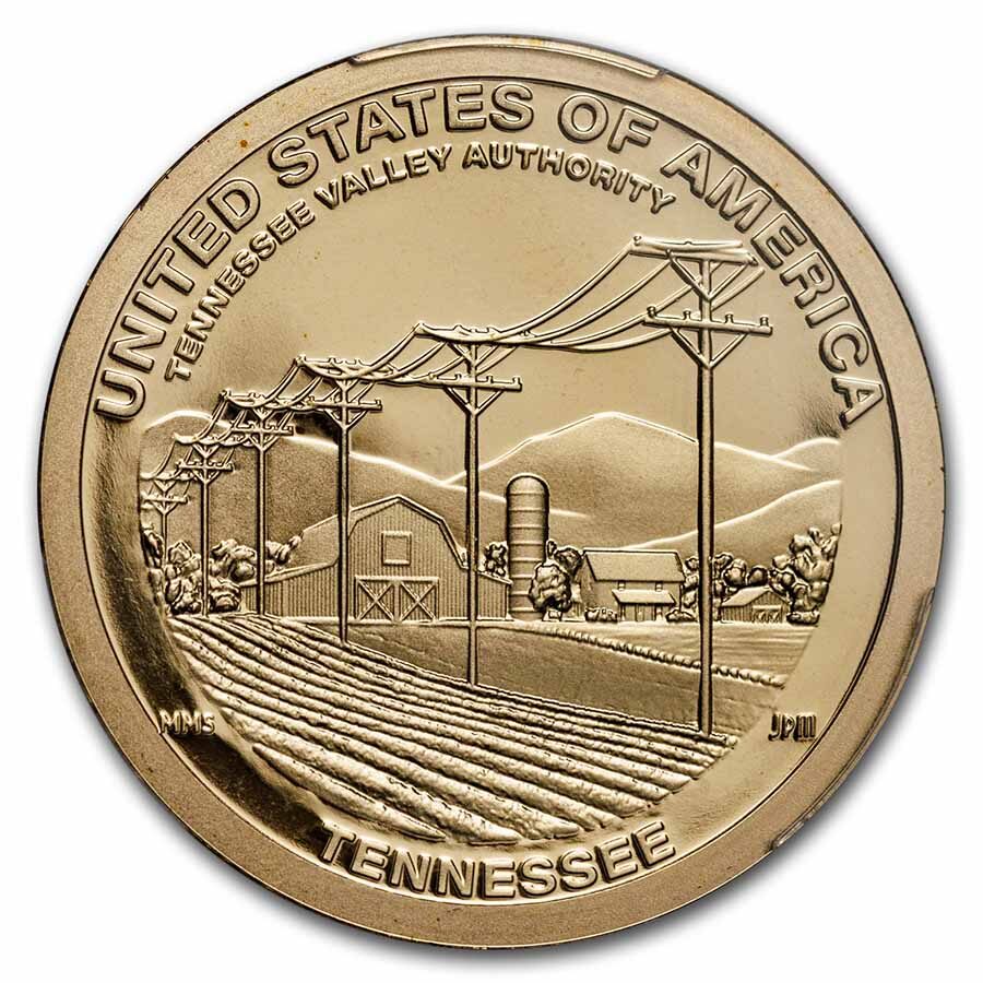 2022-S American Innovation $1 Tennessee Valley PR-70 PCGS (AR)