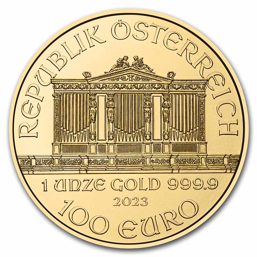 2023 Austria 1 oz Gold Philharmonic Coin BU